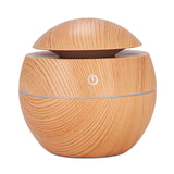 130ML Mini Portable Aroma Diffuser Ultrasonic Cool Mist Humidifier Air Purifier 7Color Change LED Night Light for Office Home