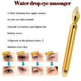3-IN-1 Face Massager Bar 24k Golden Pulse Beauty Facial Care Set Instant Face Lift Anti-Wrinkles Electric Skincare Face Roller