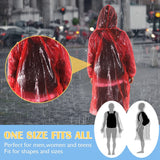 40Pack Rain Poncho Family Pack Emergency Rain Ponchos Disposable Rain Poncho Waterproof Poncho Drawstring Hood For Adult