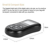 KDKA-600 Mini FM Stereo Radio Portable Digital DSP Receiver w/ 1.15inch LCD Display Screen Lanyard 60-108MHz Receiving Frequency