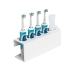 Home Decor Wall Mounted Large Capacity Save Space Multi Holes Toothpaste Rack Anti Dirty Electric Toothbrush Holder Easy Install