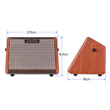 AROMA AG-15A 15W Portable Acoustic Guitar Amplifier Amp BT Speaker Built-in Rechargeable Battery with Microphone Interface New