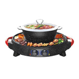 Multifunctional Electric Hot Pot Electric Griddle and Hot Pot All in One Machine Korean Style Electric Grill HTS-399