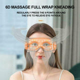 6D Smart Airbag Vibration Eye Massager Eye Care Instrumen Heating Bluetooth Music Relieves Fatigue And Dark Circles With Heat