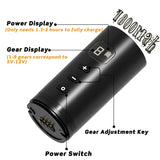 Ambition Black Wireless Tattoo Machine Pen 1950mah Battery Pack Portable Professional Tattoo Equipment