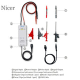 DP10007 Oscilloscope High Voltage Differential Probe 700V 100MHz Probe Clip Kit 3.5ns Rise Time 10X/100X Attenuation Rate