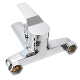 Chrome Zinc Alloy Bathroom Basin Mixer Faucet Sink Tap Wall Mounted Hot &amp; Cold Water Mixer High Quality Faucet