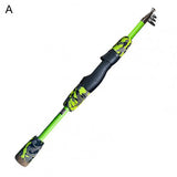 Epoxy Resin Rock Fishing Rod Telescopic feeder pole Spinning Carp Portable travel ultralight 1.2M 1.5M Fishing Rod Fish Tackle