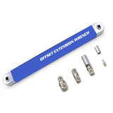 Ratchet Extension Wrench, Multi Function High-carbon Steel Extender Adaptor 1/4" 3/8" 1/2" Hand Torque Gear Socket Nut Tools Set