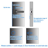 Hotel USB Rechargeable Anti Theft Fingerprint Door Lock Home Security Smart Biometric With Keys Entry Electronic Apartment