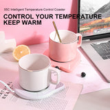 Portable Cup Warmer Home Mug Heater 16W Electric Timing Design Power Cup Warmer Heat Milk Tea Coffee Electric Heating Pad