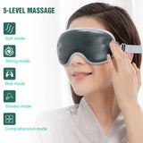 Smart Eye Massager Hot Compress High Frequency Vibration Relieve Fatigue Shiatsu Rubbing Massage Sleep Eye Mask SPA Office Home