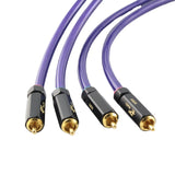 Van Den Hul RCA Cable Silver Plated Conductor  2RCA to 2RCA Male Audio Cable Hi-end CD Amplifier Interconnect RCA Cable
