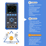 3 in1 OWON HDS2102S Digital Oscilloscope Multimeter Waveform Generator 100MHz 500MSa/s Dual Channels 20000 Counts Oscilloscope