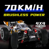 866-1601 45km/h 1:16 High Speed Car Model 2.4ch 2.4g Integrated Esc 2840 Super Powerful Magnetic Motor Remote Control Car