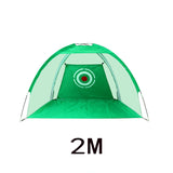 2M Golf Practice Net Golf Cage Foldable Oxford Cloth Golf Hitting Cage Garden Grassland Golf Training Aids
