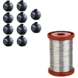 15x Plant Rooting Device Propagators Plant Propagator Assisted Rooting Box & 1 Roll 0.5mm 500G Stainless Steel Wire