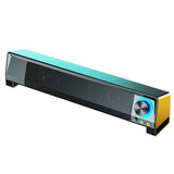 SoundBar Stereo Subwoofer Powerful Music Player Speaker  3.5mm Audio Input Speaker for PC Laptop Smartphone Tablet MP3 MP4