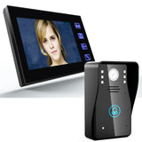 7 Inch Video Door Phone Doorbell Intercom Kit 1-camera 2-monitor Night Vision with IR-CUT 1000TVL Camera