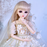 1/3 BJD Doll 60CM 18 Ball Jointed Dolls With Outfits Palace Maxi Dress Wig Shoes Makeup Toys Gifts For Girls Collection