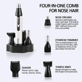 4 IN 1 Electric Shaver Rechargeable Silent clippers Hair Trimmer Nose hair Beard Razor Safe Wireless Shaver for Men moser vitek