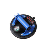 8 Inch Vacuum Suction Cup With Pressure Gauge Heavy Duty Lifter for Granite Tile Glass Manual Lifting Handling Tool Blue 200mm