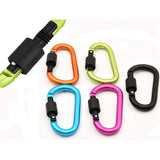 5 Pcs D-Ring Key Chain Carabiner Locking Clip Hook For Camping With Portable Tent Camping Hammock For Hiking Camping