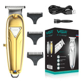 Full metal Cordless Hair Trimmer Professional Beard Hair Clipper For Men Grooming Electric Machine Rechargeable Haircut