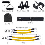 Resistance Band Boxing Muay Training Stretching Strap Set Gym Workout Fintess Exercises Waist Leg Strength Training Belt