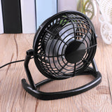 Portable DC 5V Small Desk USB 4 Blades Cooler Cooling Fan USB Mini Fans Operation Super Mute Silent PC / Laptop / Notebook