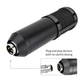 Professional Microphone XLR Wired Handheld Mic Vocals Recording Studio Condenser Microphone for Gaming PC Karaoke Portable Mic