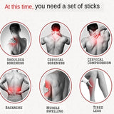 3Pcs Scraping Stick Beech Wood Back Shoulder Neck Waist Leg Massage Tools Meridian Brush Slim Cellulite Massager Rod