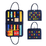 Toddler Busy Board Sensory Toy Basic Skills Activity Boards Fine Motor Skills Educational Toys Great for Airplane Car Travel