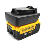 Battery Adapter for Dewalt 18V/20V Lithium Battery Converted to  Porter Cable Stanley 18V 20V Battery Tool