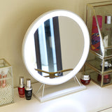 Desktop Bluetooth three color LED light cosmetic mirror Special cosmetic mirror with light Multifunctional desk lamp mirror
