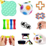 Fidget Toy Set Of Decompression Sensory Toys Marble Relief Gift For Adults Children Sensory Antistress Relief Figet Toys Box
