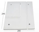 Circular Mini Table Saw Panel Circular Saw Table Pedal New Aluminium Router Table Plate DIY Woodworking Machines Mat with Scale