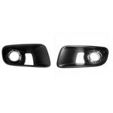 2 Pieces Front Fog Light Chrome Bezels Covers Left/Right Side for Charger 2012-2014