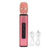 Wireless Bluetooth Microphone Portable Handheld Microphone Speaker with Built-in 2000mAh Rechargeable Battery for PC Smartphones