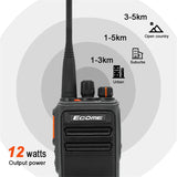 IP68 Waterproof Long range Walkie talkie for Construction Vhf Uhf Marine 2 way radio for Outdoor work
