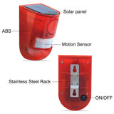 2022. Sound Alert Flash Warning Sound &amp; Light Alarm Motion Sensor 110 Decibels Siren Strobe Security Alarm System for Farm