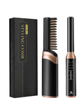 Hair Straightener Irons Comb Quick Beard Straightener Ceramic Hair Straightening  Hair Curling Machine