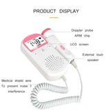 Doppler Fetal Heart Rate Monitor No Radiation Household  Portable SonarPregnancy Baby Sound  Detector Pregnant Monitor