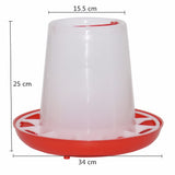 5kg Chicken Feeders Bucket Rooster Quail Pigeon Plastic Feeder  Feeding Cup Farm Animals Poultry Farming Tool 1Pc
