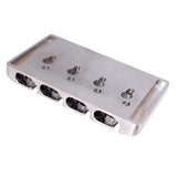 High quality electric bass roller saddles Bridge tailpiece for 4-string electric