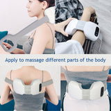 Smart U Shape Neck Massager WIth adjustable Handle Hot Compress Electric Kneading Shoulder Muscle Relief Pain Body Relaxation