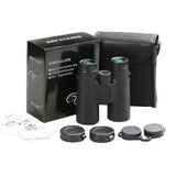 12x42 HD High Power Binoculars BAK4 Prism Multi-layer Green Coating Portable Telescope Outdoor Camping