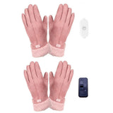 USB Heating Gloves Ladies Winter Warm Gloves Electric Bike Gloves Outdoor Riding Electric Heating Gloves