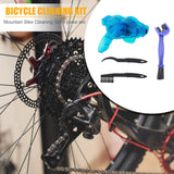 4pcs Professional MTB Mountain Road Bike Cleaning Tools Set Portable Chain Crankset Cleaner Brush Scrubber