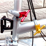 Dropship-2PCS Aluminum Alloy Lightweight Hinge Clamp Plate Set with Magnet C Buckle for Brompton Bicycle,Bicycle Parts